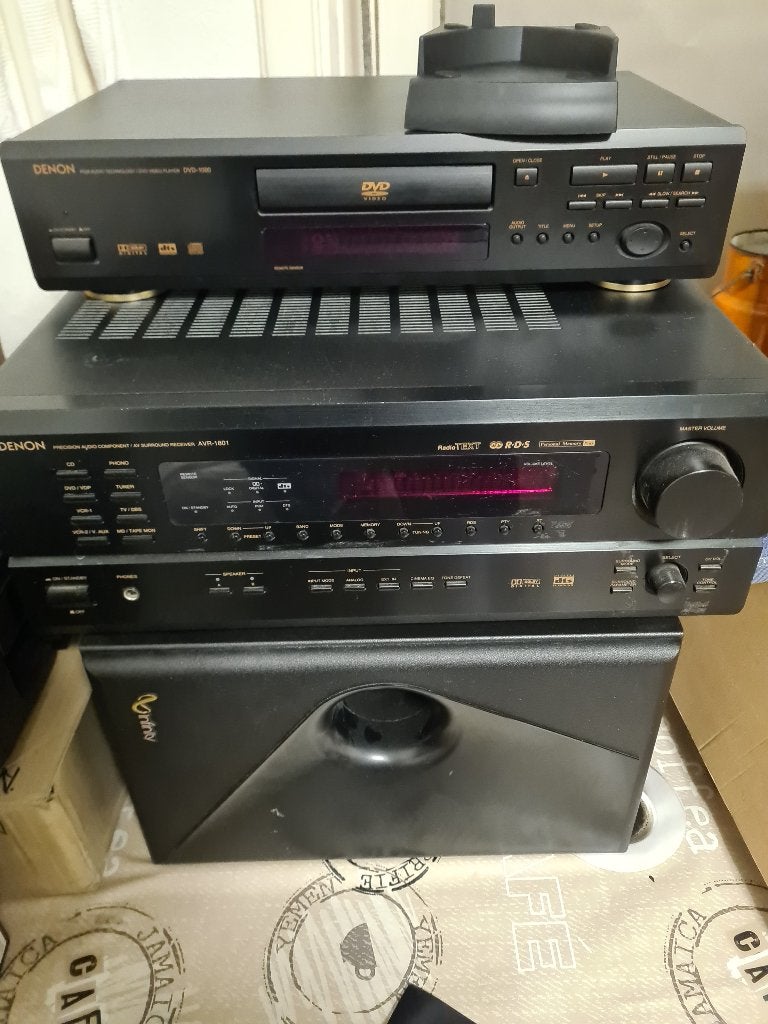 Denon surround set (compleet), Overige merken, 70 watt of meer, Ophalen of Verzenden, Zo goed als nieuw