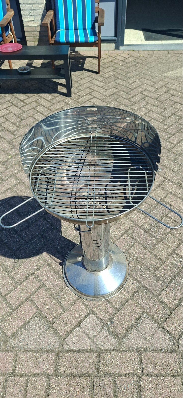 Roestvrijstalen BBQ / Barbecue op voet, Ophalen, Gebruikt, Onbekend