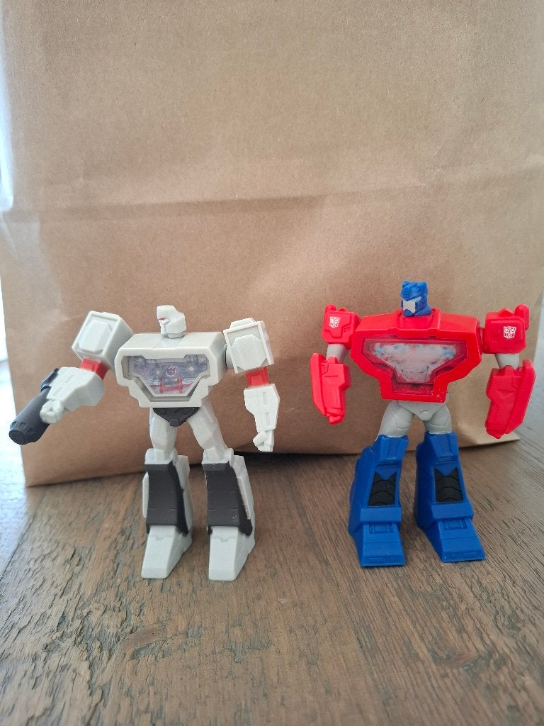McDonald’s Transformers – Optimus Prime & Megatron, Ophalen of Verzenden, Zo goed als nieuw