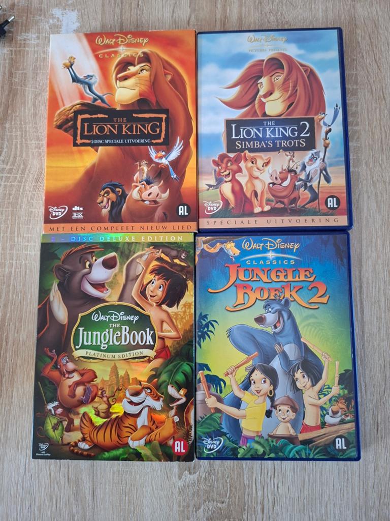 Disney DVD Boxset: The Lion King & Jungle Book Collectie, Avontuur, Alle leeftijden, Boxset, Ophalen of Verzenden