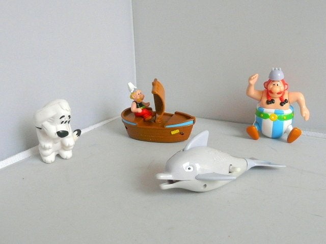 Asterix en Obelix # 5 items - foto's, Ophalen of Verzenden, Asterix en Obelix, Zo goed als nieuw, Beeldje of Figuurtje