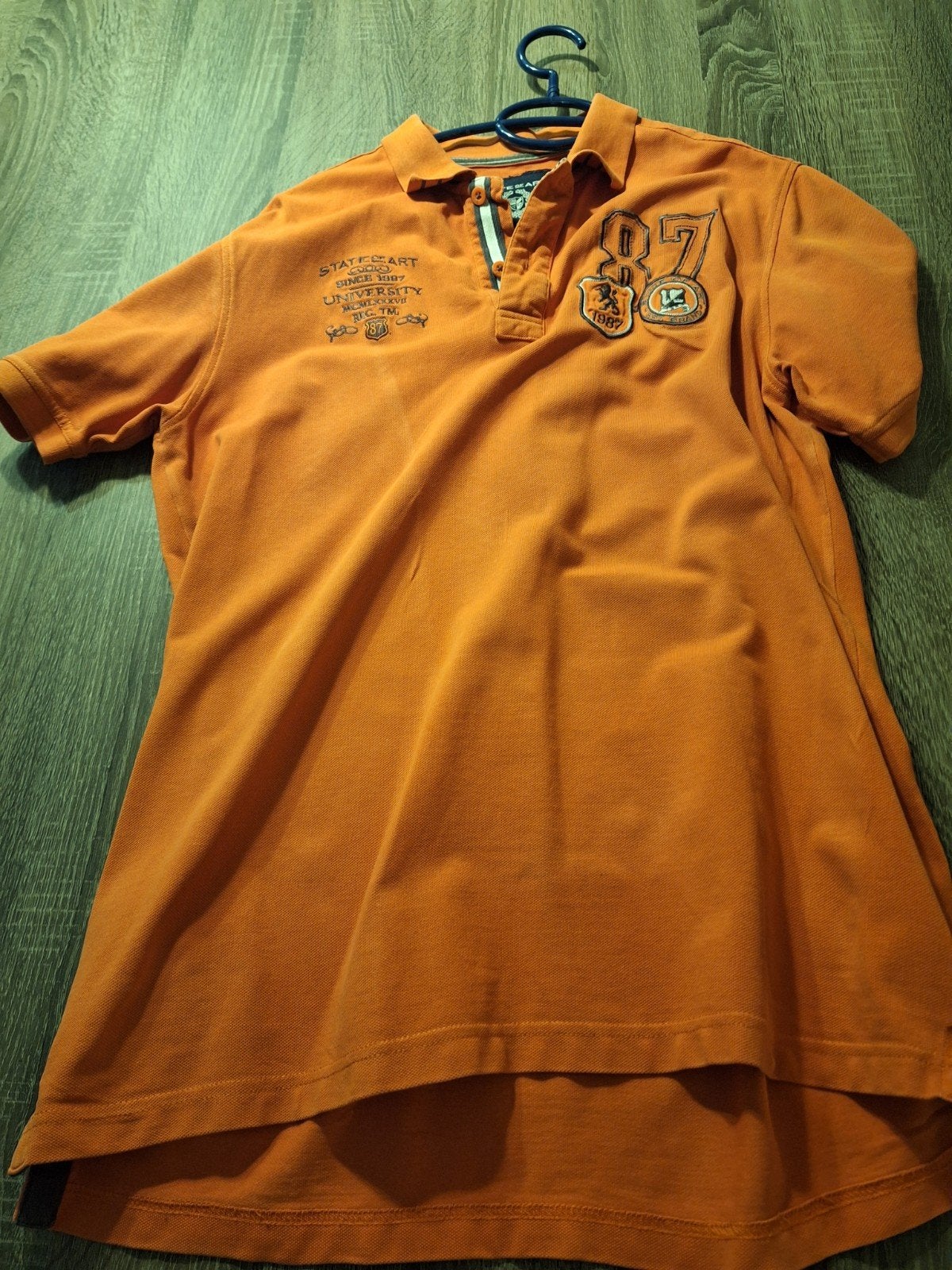 State of Art polo - Zo goed als nieuw - Maat L, State of Art, Maat 52/54 (L), Oranje, Ophalen of Verzenden