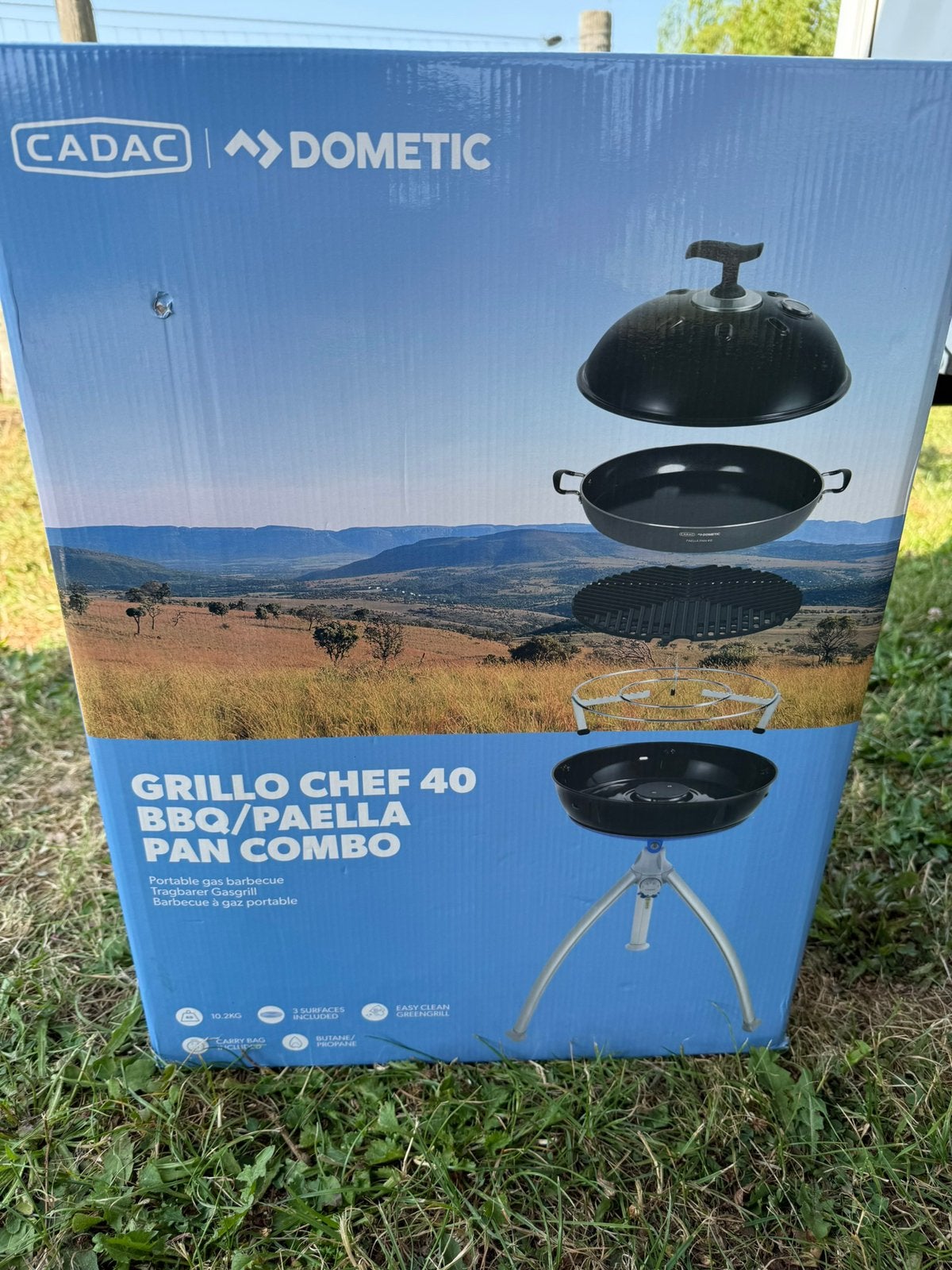 Gasbarbeque Cadac Grillo Chef 40 Combo, Ophalen, Nieuw, Cadac