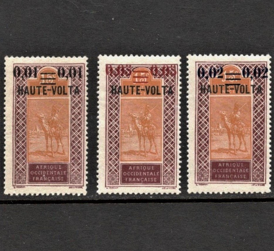 1922 serie-HAUT VOLTA, Franse kolonie-OPPERVOLTA, Verzenden, Overige landen, Postfris