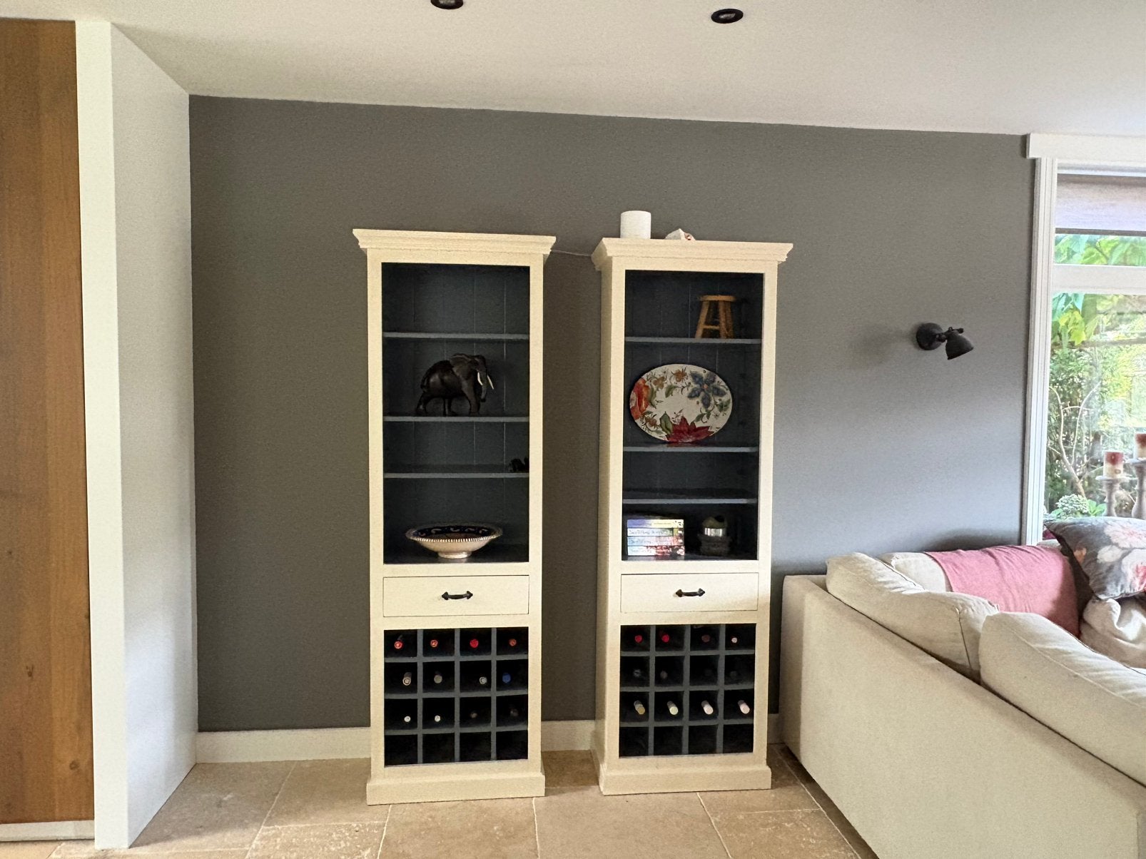 2 Riviera maison-achtige kasten samen 160,-, Huis en Inrichting, Ophalen, Gebruikt, 50 tot 100 cm, Met lade(s)