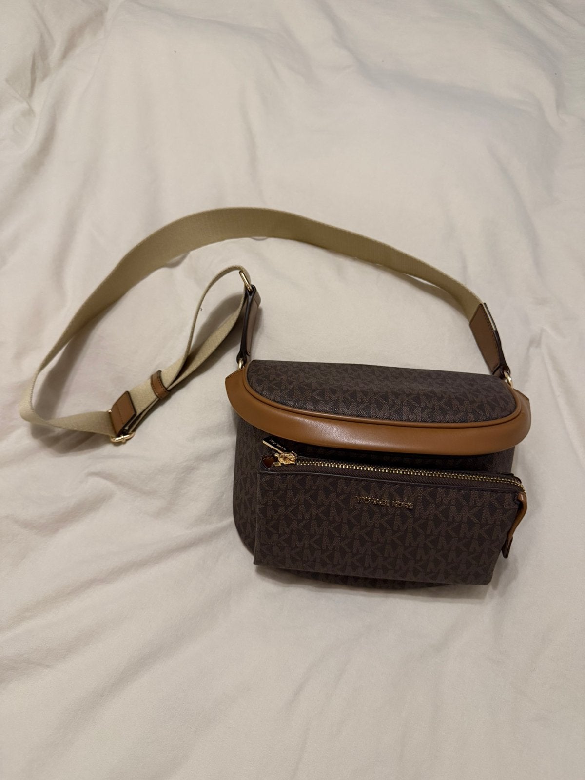 Michael Kors schoudertas bruin, Ophalen of Verzenden, Nieuw, Bruin, Schoudertasje