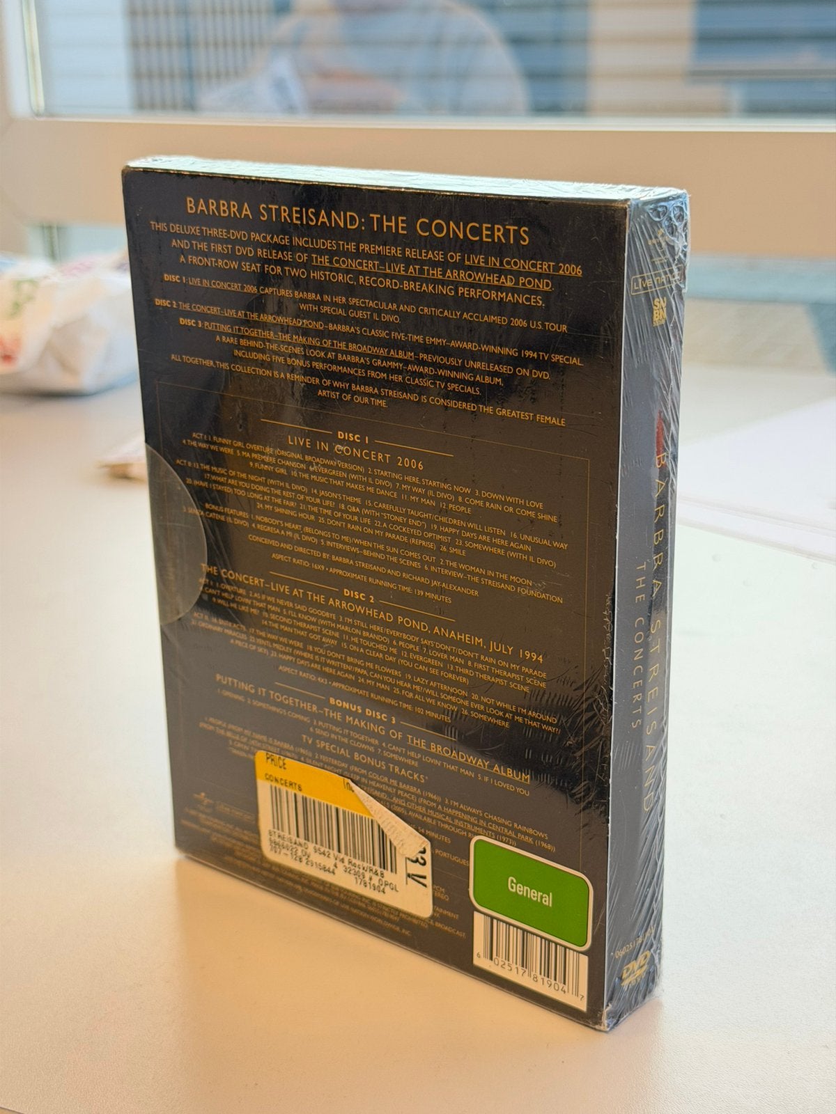 Barbra Streisand The Concerts 3 DVD Box Nieuw Sealed, Alle leeftijden, Ophalen of Verzenden, Nieuw in verpakking