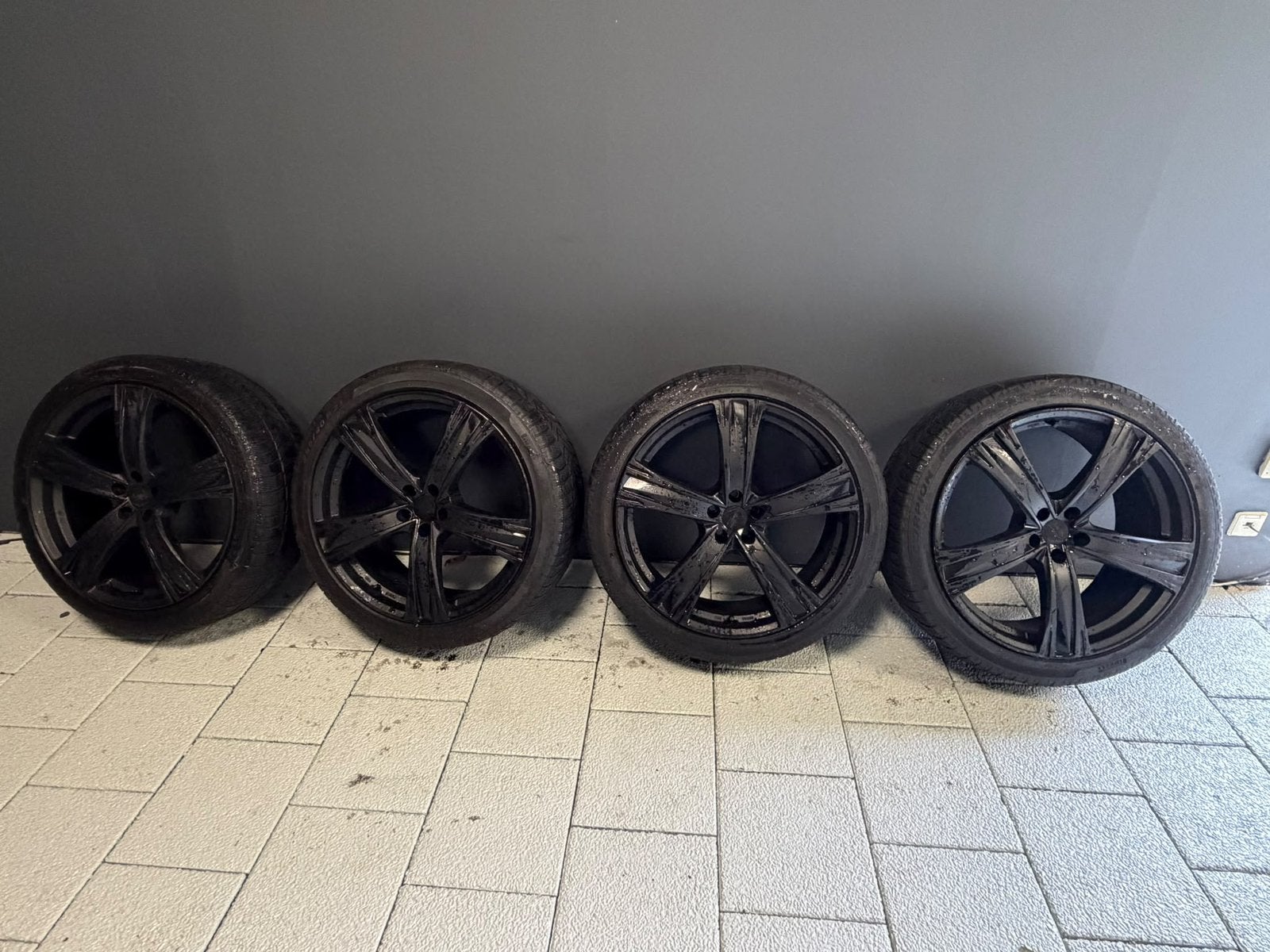 Volvo XC60 wielen set 255/40 R21, Ophalen, Gebruikt, 255 mm, Banden en Velgen