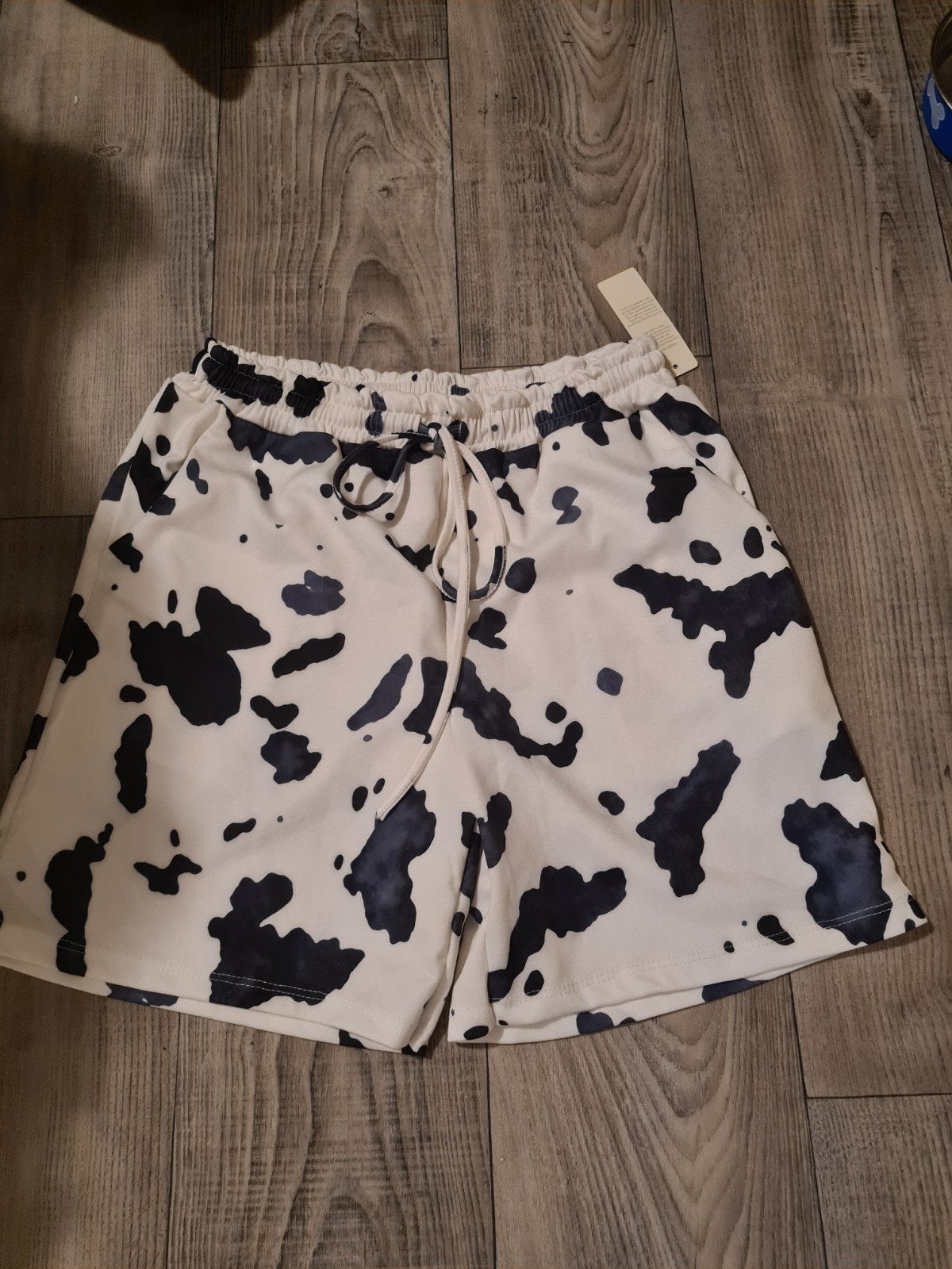 Witte shorts met koeienprint - Maat 44, Kort, Wit, Maat 42/44 (L), Ophalen of Verzenden