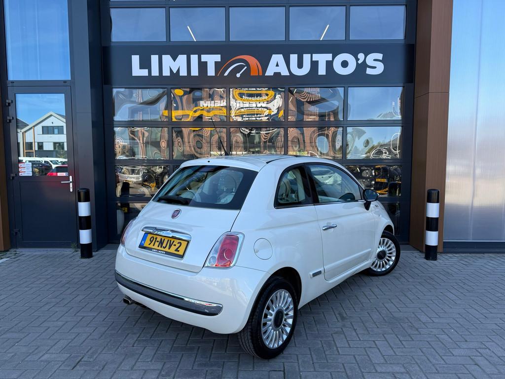 Fiat 500 1.2 Lounge Aut/Airco/Pano/Parelmoer/El.ramen/Lmv/Na, Auto's, Fiat, Euro 5, Stof, Gebruikt, 1242 cc
