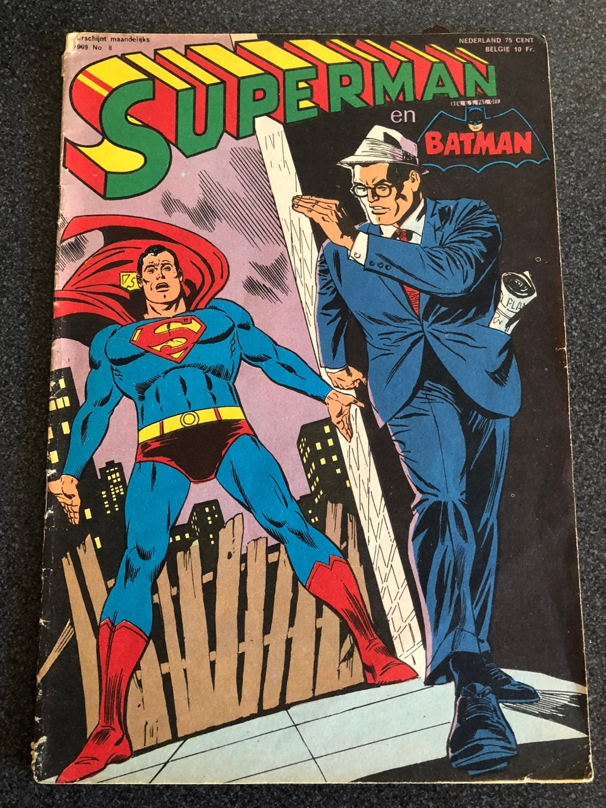 Superman en Batman 1969 nr 8, Boeken, Strips | Comics, Eén comic, Ophalen of Verzenden, Zo goed als nieuw, Europa