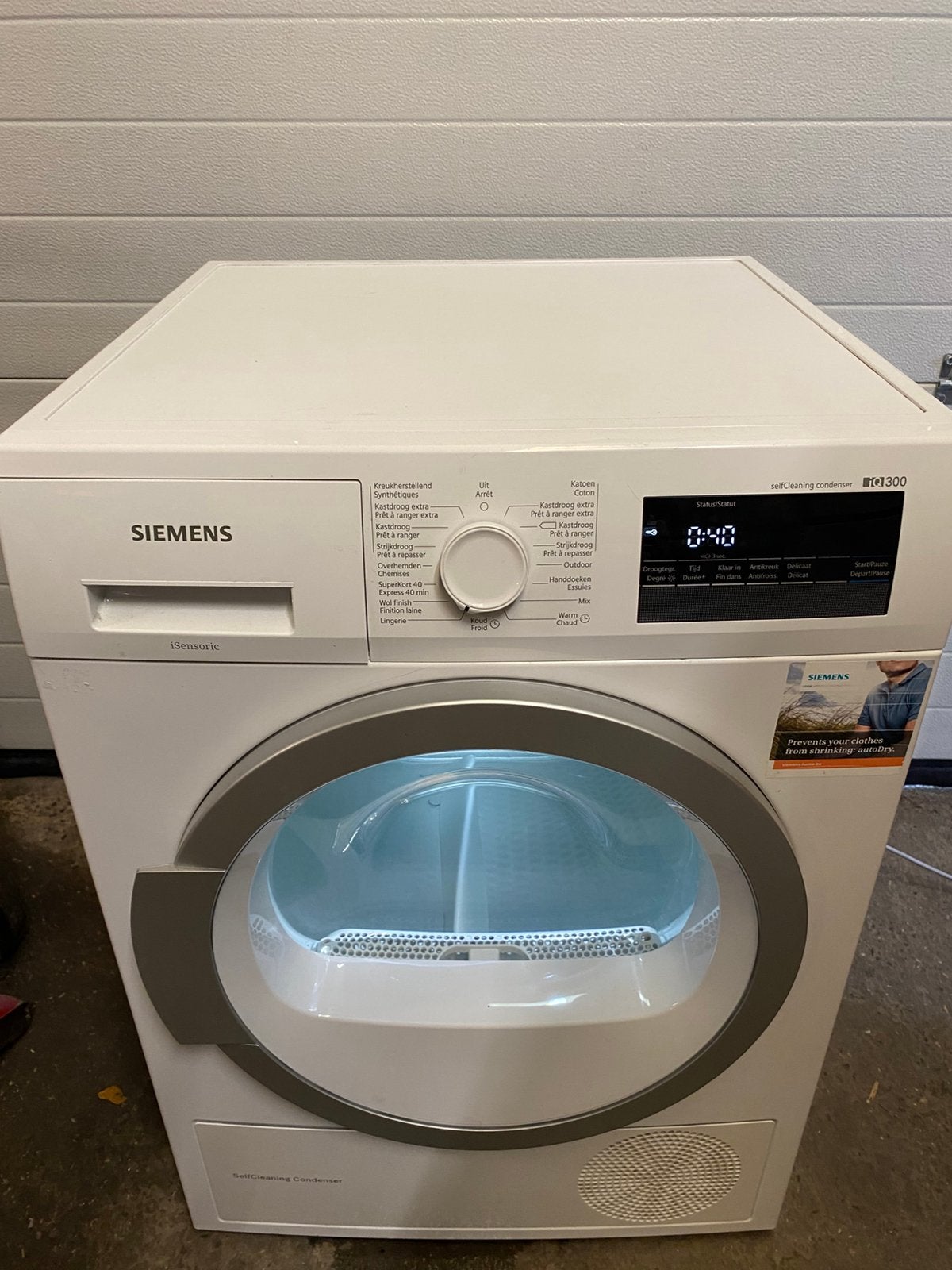 Schitterende Siemens warmtepomp droget , 8  kilo, Witgoed en Apparatuur, Ophalen of Verzenden, Zo goed als nieuw, Condens, 85 tot 90 cm