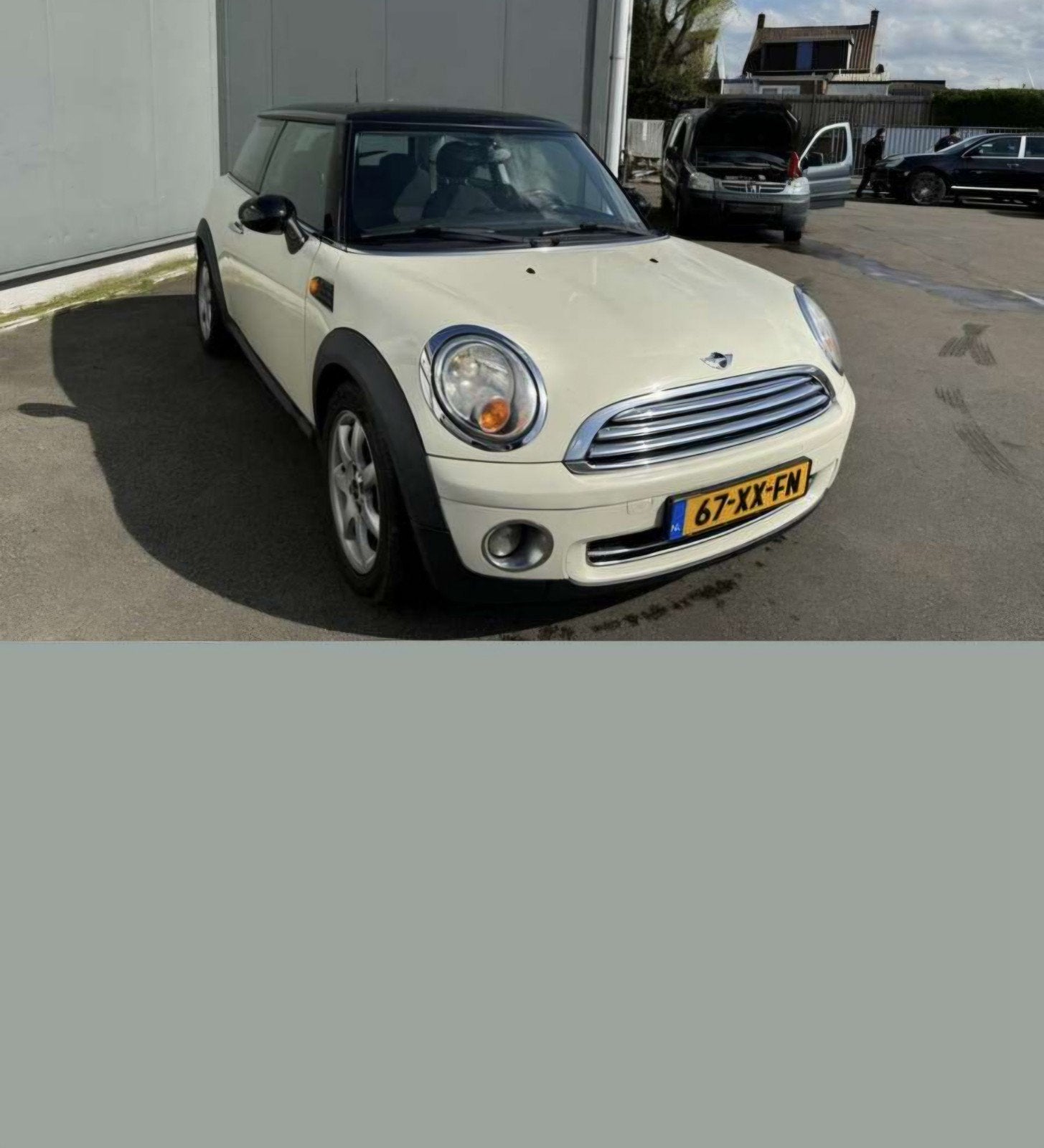 Mini 1.6 16V Cooper 2007 Wit, Ophalen, Mini, Spatbord