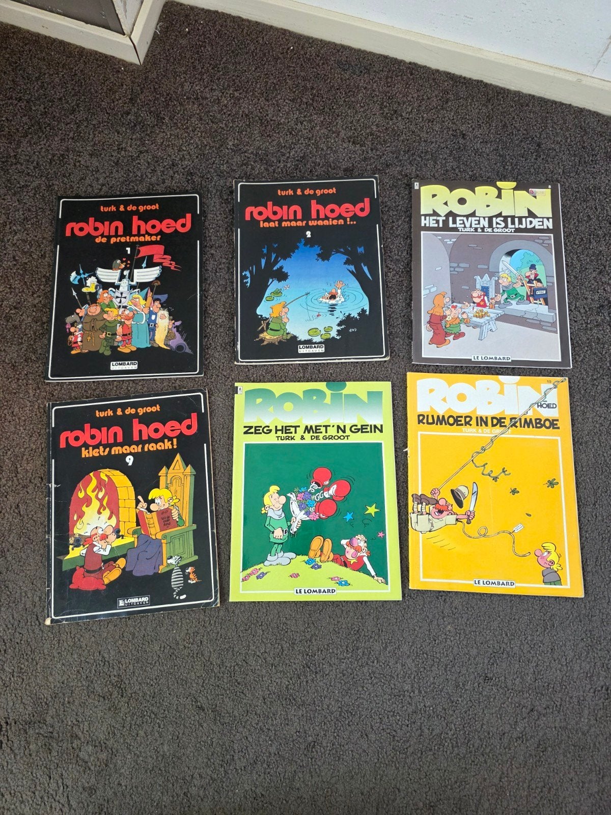 Robin Hoed stripboeken - 6 delen, Meerdere stripboeken, Ophalen of Verzenden, Gelezen, Turk & De Groot