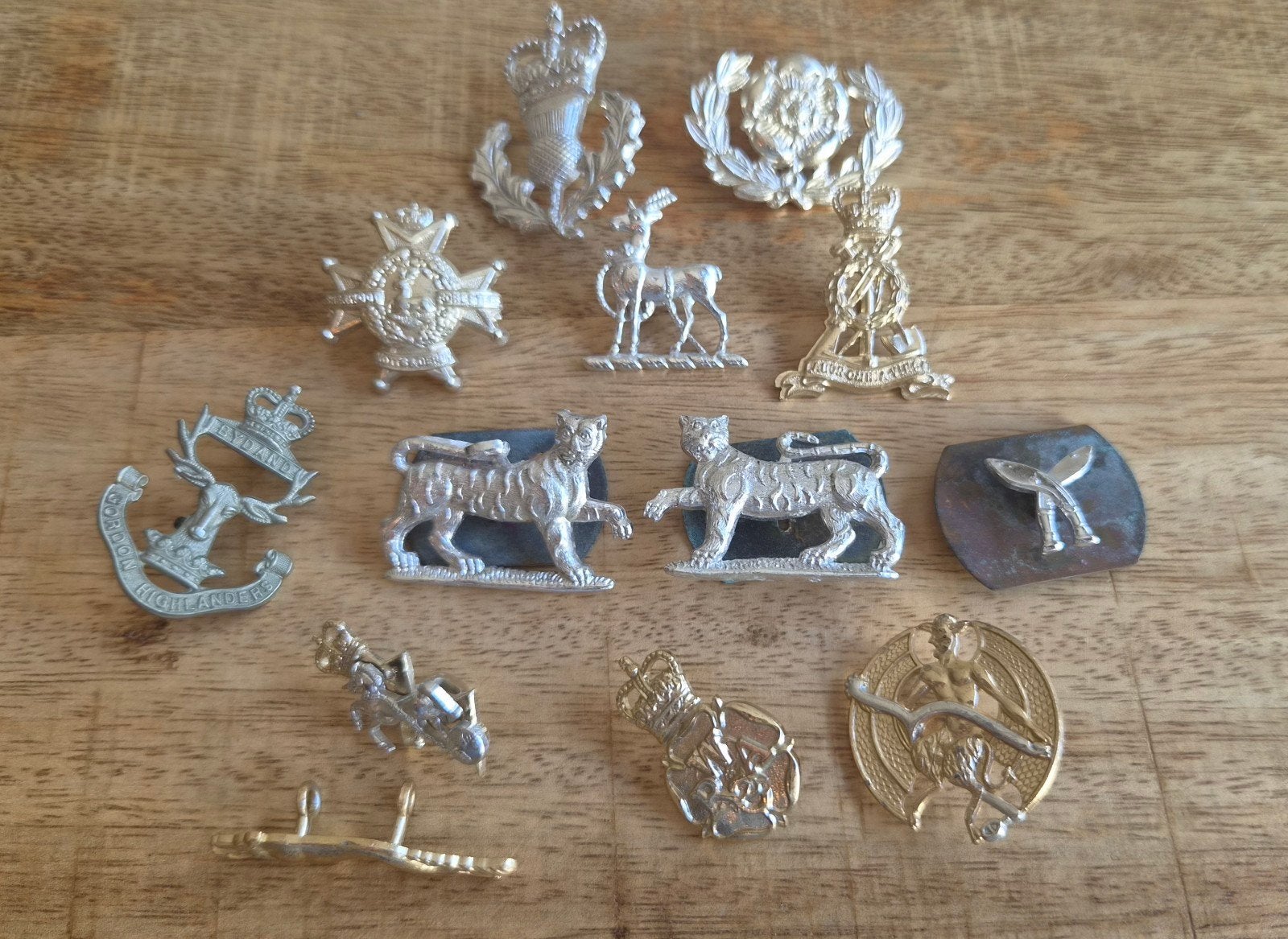 Capbadges collarbadges Sporrans British Regimental (2), Ophalen of Verzenden, Landmacht, Engeland, Embleem of Badge