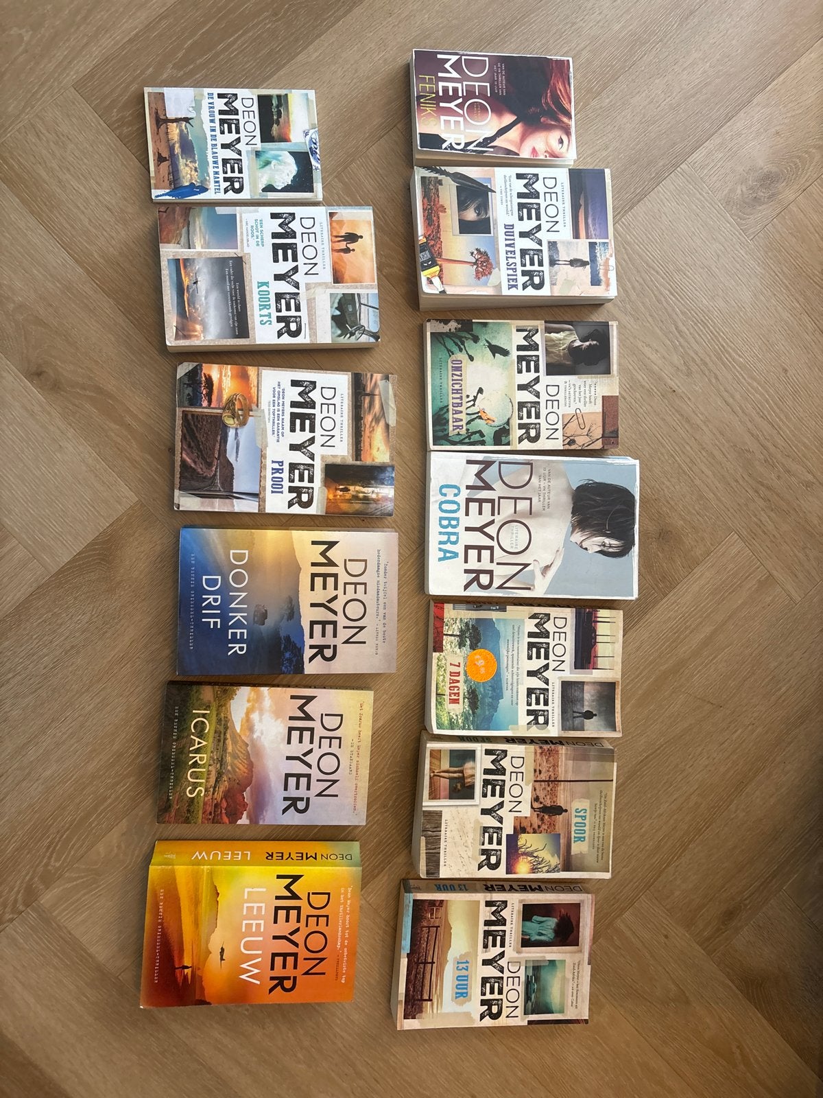 13 Trillers van Deon Meyer - Bijna compleet oeuvre, Boeken, Thrillers, Gelezen, Wereld overig, Ophalen