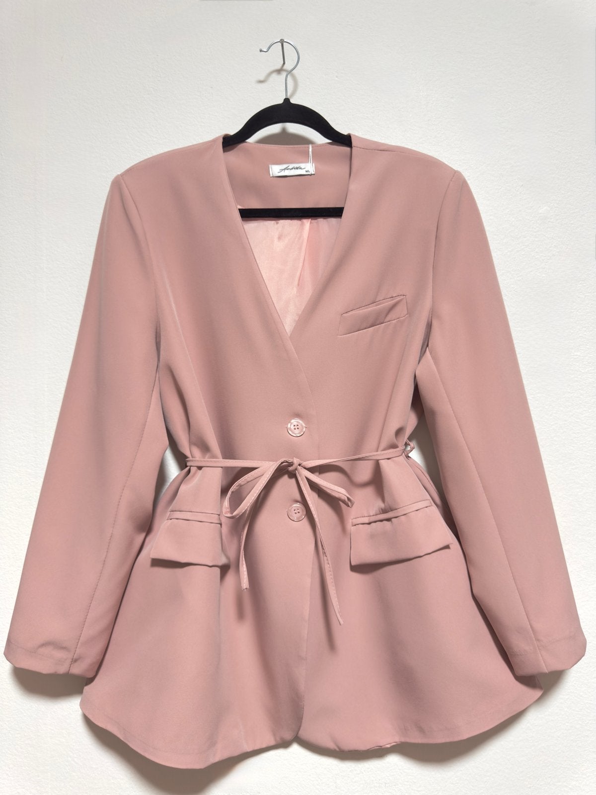 Ambika Roze blazer met ceintuur - Maat M/L, Maat 38/40 (M), Verzenden, Nieuw, Jasje
