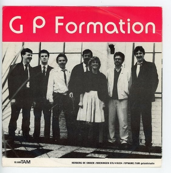 Single van de G P Formation- Nederpop uit 1988 ( Breda e.o ), 7 inch, Ophalen of Verzenden, Zo goed als nieuw, Pop