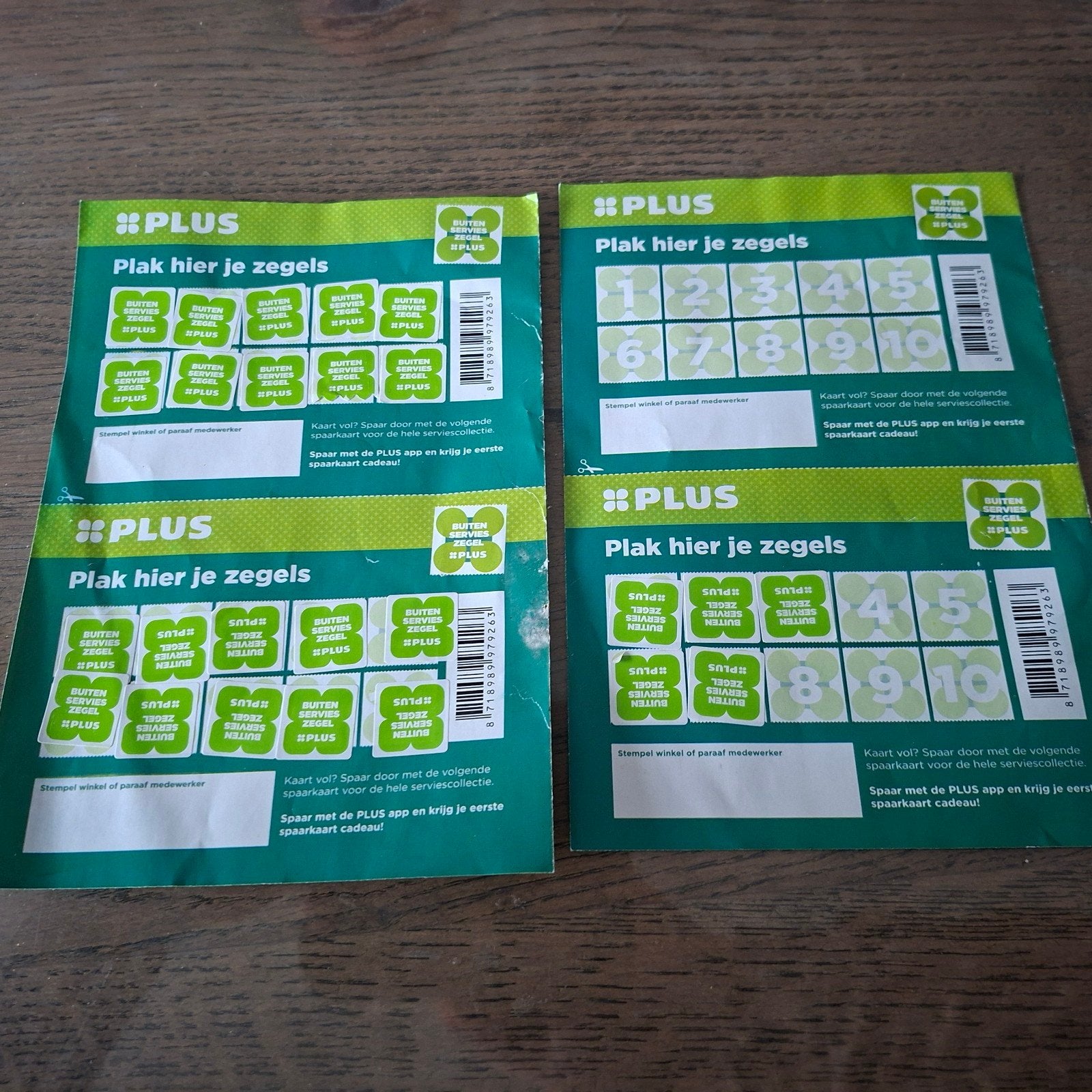 25 Mepal zegels Plus actie, Hobby en Vrije tijd, Ophalen of Verzenden, Winkel, Super of Benzinepomp, Zegels, Bonnen of Punten