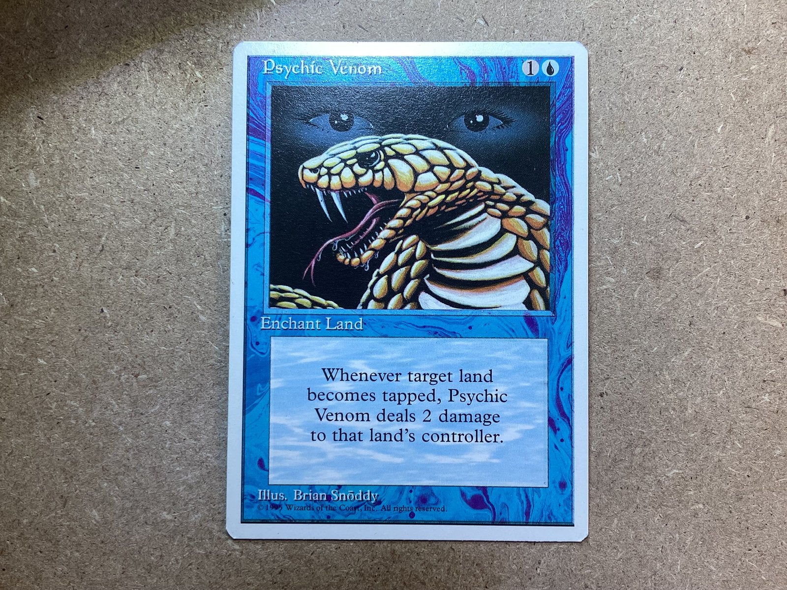 1x Psychic Venom (Excellent), Ophalen of Verzenden, Zo goed als nieuw, Losse kaart