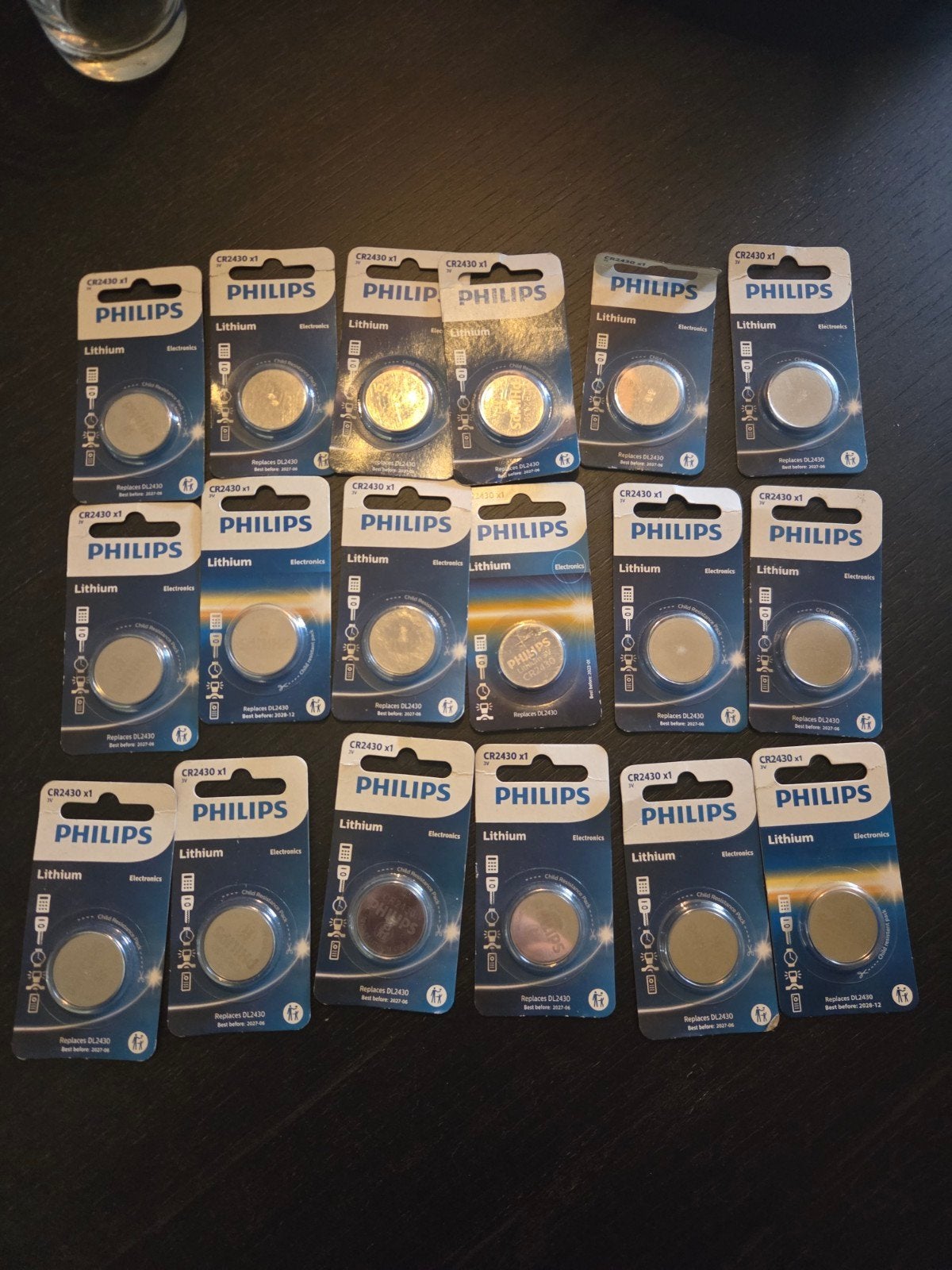 18x Philips CR2430 Lithium Knoopcel Batterij - Nieuw, Ophalen of Verzenden, Nieuw