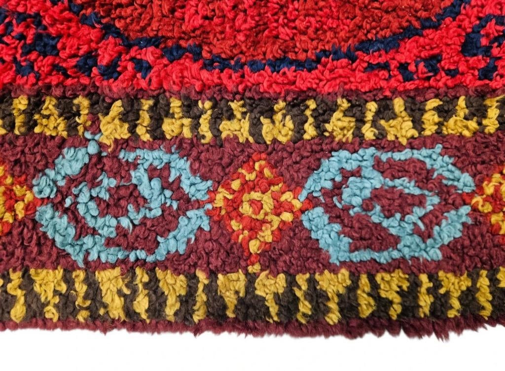 Handgeknoopt oosters Retro Smyrna tapijt achthoek 196x196cm, Groen, Vintage, Bohemien, 150 tot 200 cm, Onbekend