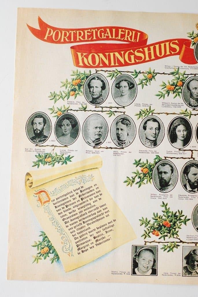 In naam van Oranje - Oranje Stamboom poster (1993), Verzamelen, Verzenden, Kaart, Foto of Prent, Zo goed als nieuw, Onbekend