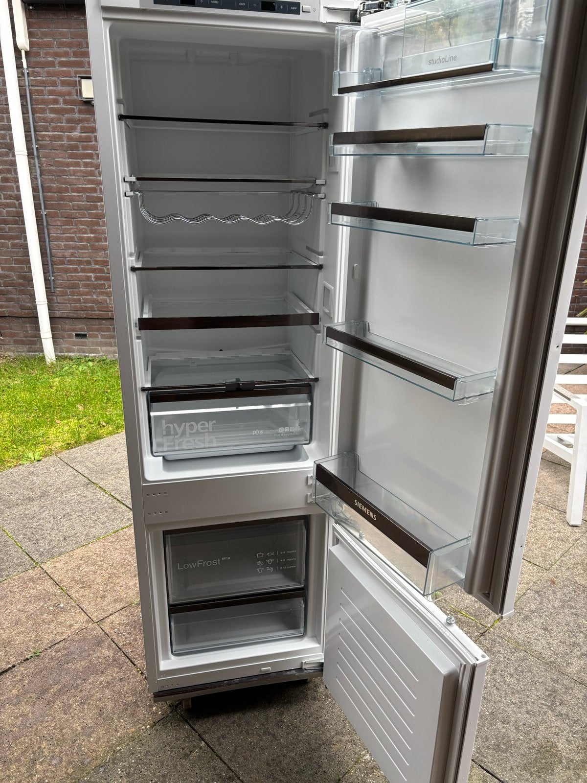 Siemens IQ 500 inbouw koelkast - koelvriescombinatie, Ophalen, Gebruikt, 200 liter of meer, Met aparte vriezer