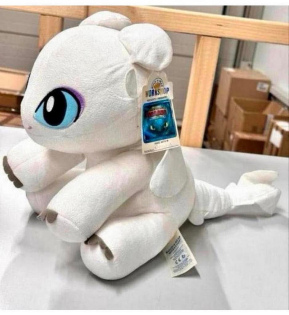 How To Train Your Dragon Build A Bear Light Fury BAB 35cm, Nieuw, Ophalen of Verzenden, H, H