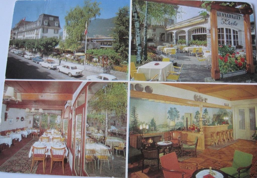 Hotel Krebs - Interlaken - 1967, Verzenden, 1960 tot 1980, Gelopen, Overig Europa