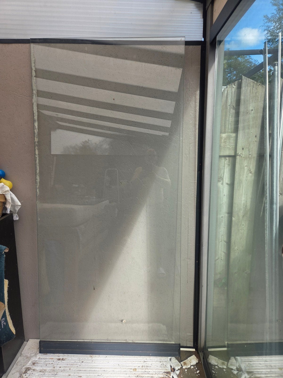 Tekoop 2 schuifdeuren voor veranda, Tuin en Terras, Ophalen, Gebruikt, Veranda
