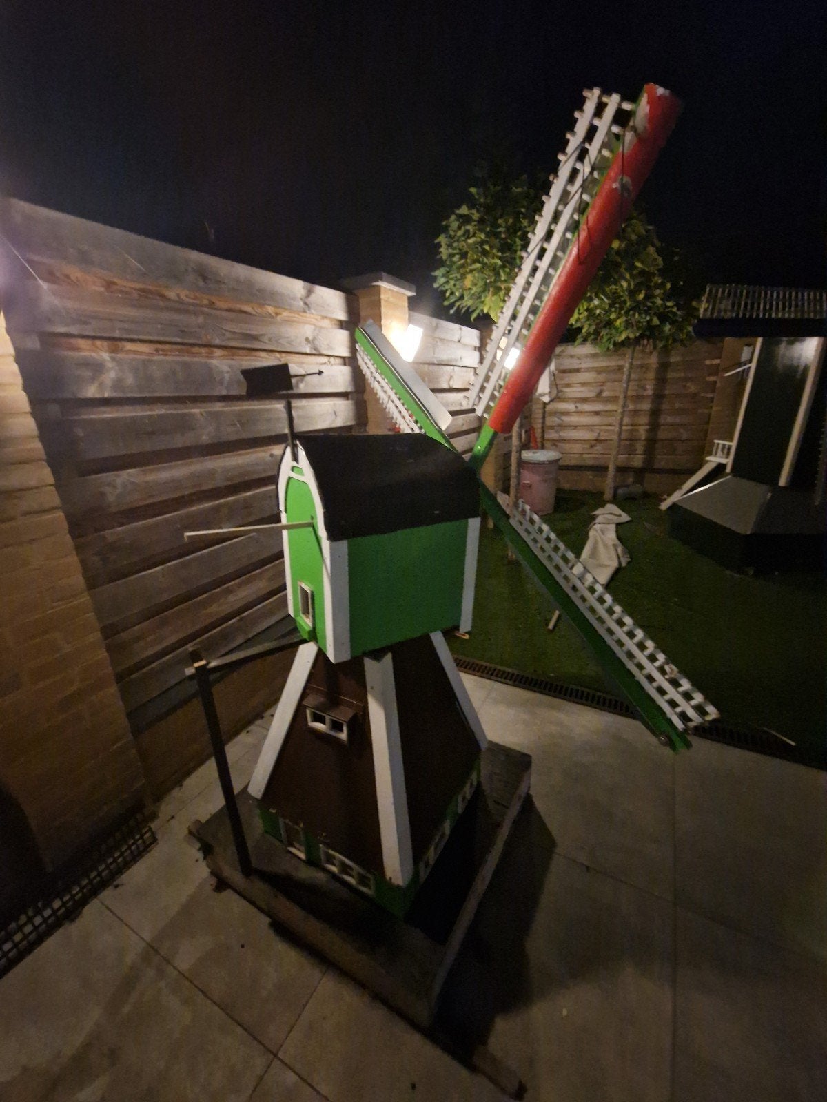 tuin molen opknapper, Ophalen, Gebruikt