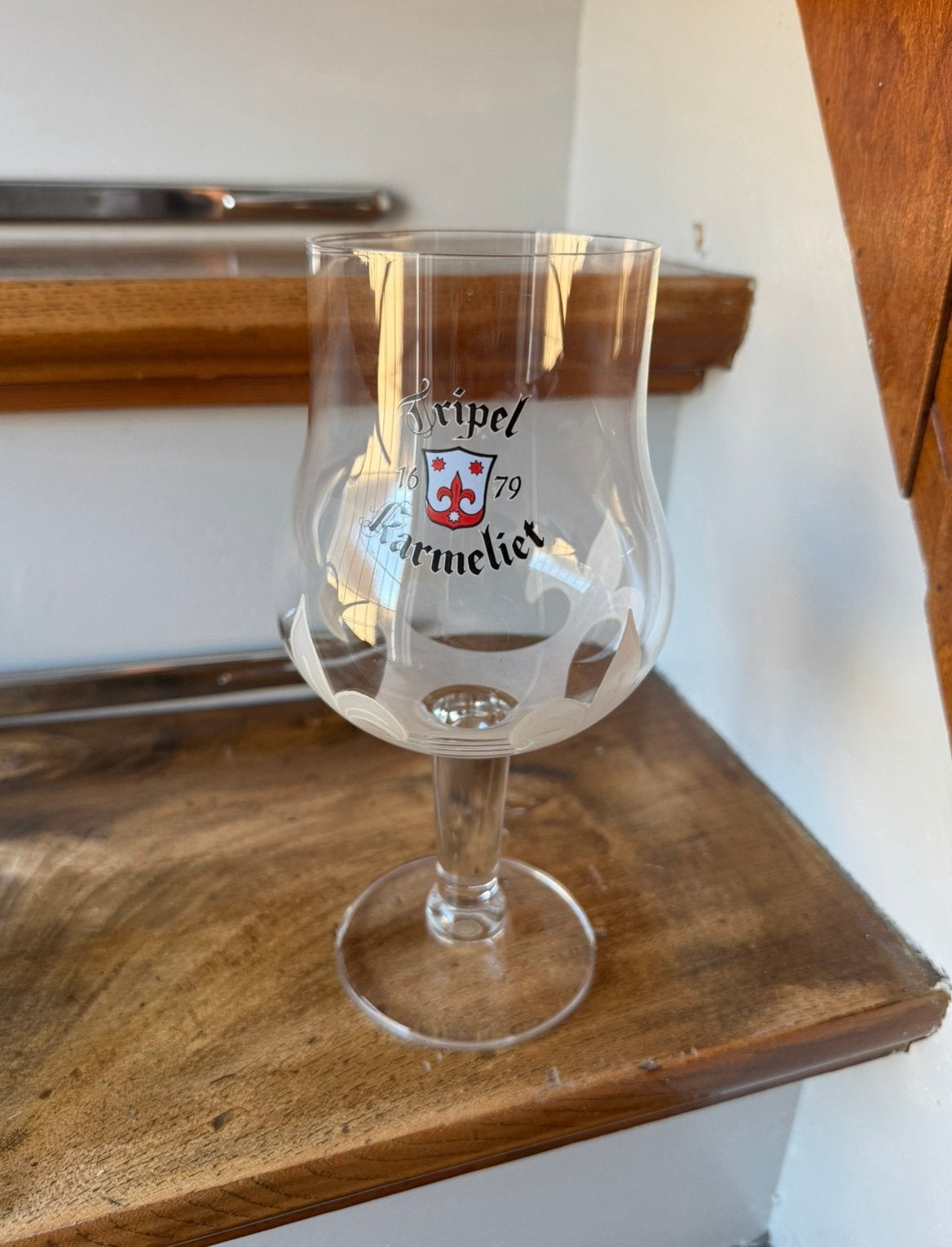 Tripel karmeliet bierglas 0,3L, Ophalen of Verzenden, Zo goed als nieuw, Glas of Glazen, Overige merken
