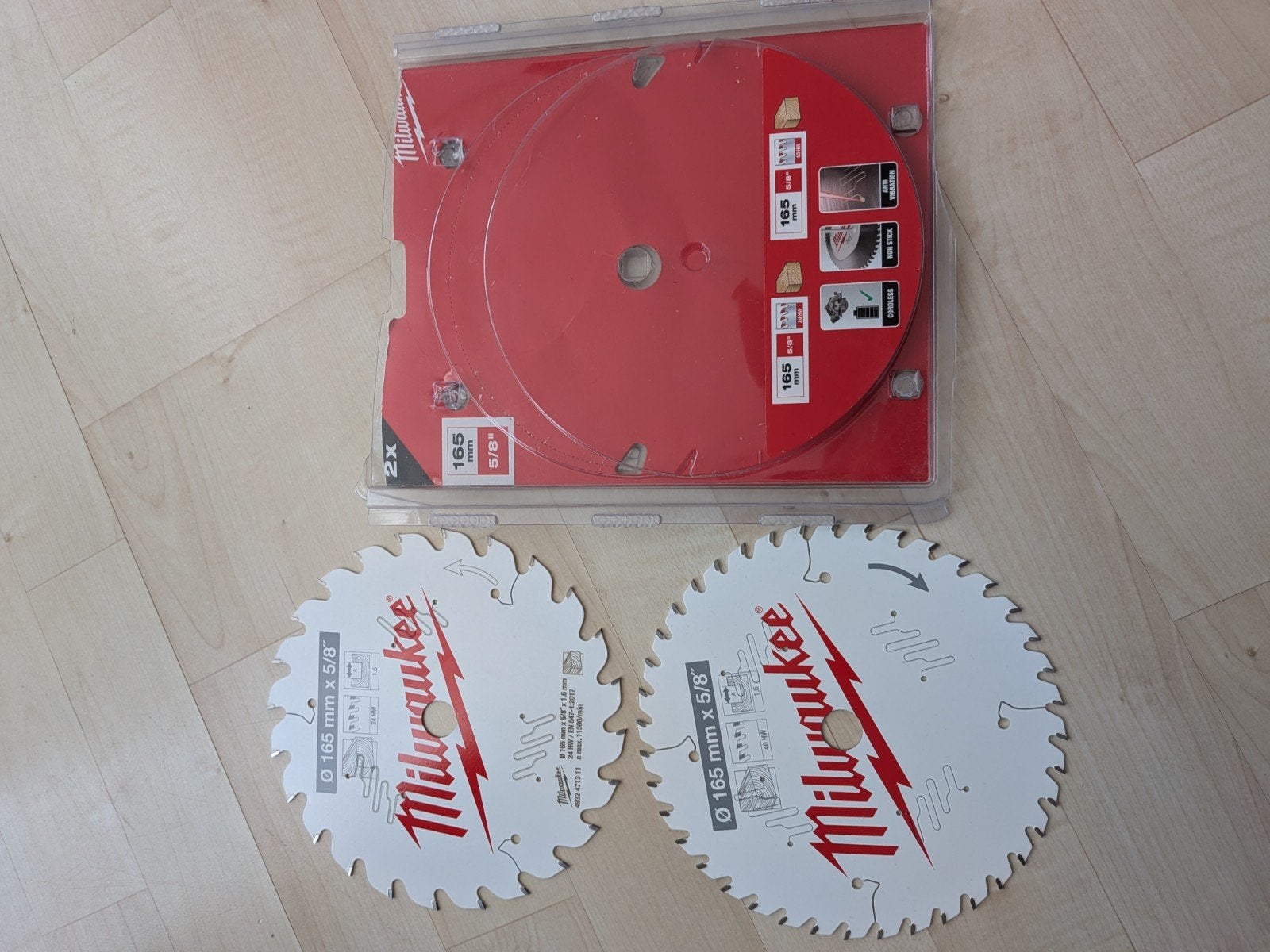 MILWAUKEE 4932479837 cirkelzaagbladenset, Ophalen of Verzenden, Nieuw, Minder dan 600 watt