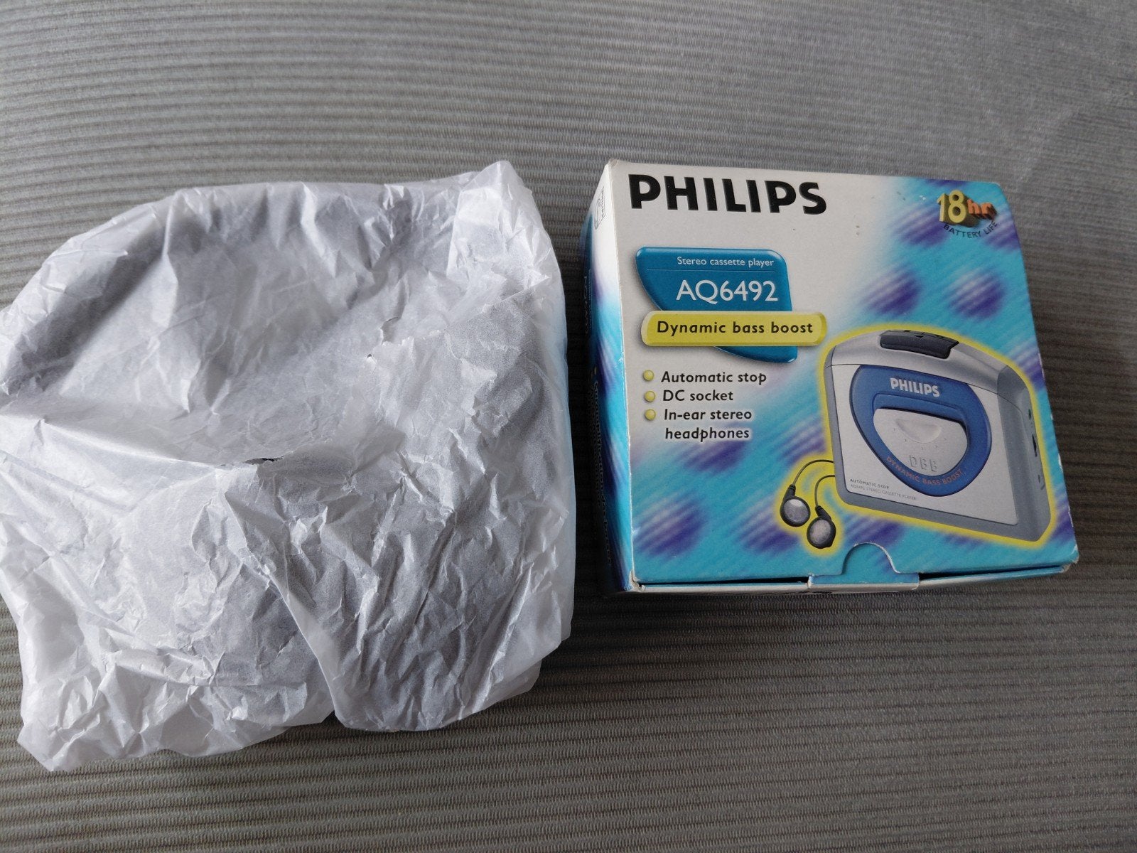 Philips AQ6492 Stereo Cassette Speler - Dynamic Bass Boost, Ophalen of Verzenden, Walkman