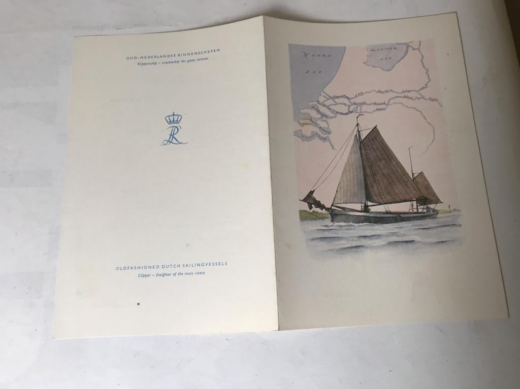 Rotterdamsche Lloyd: Ontbijtkaart Willem Ruys 1959., Verzamelen, Ophalen of Verzenden, Zo goed als nieuw, Kaart, Foto of Prent