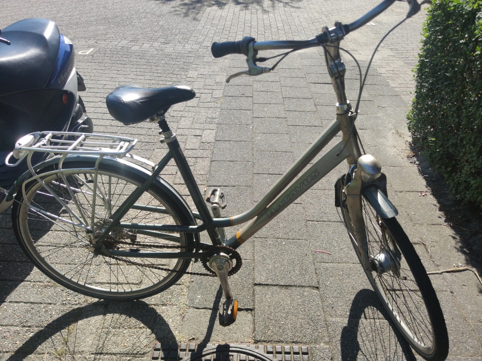 Batavus damesfiets met bagagedrager, Terugtraprem, Batavus, Ophalen of Verzenden, 53 tot 56 cm