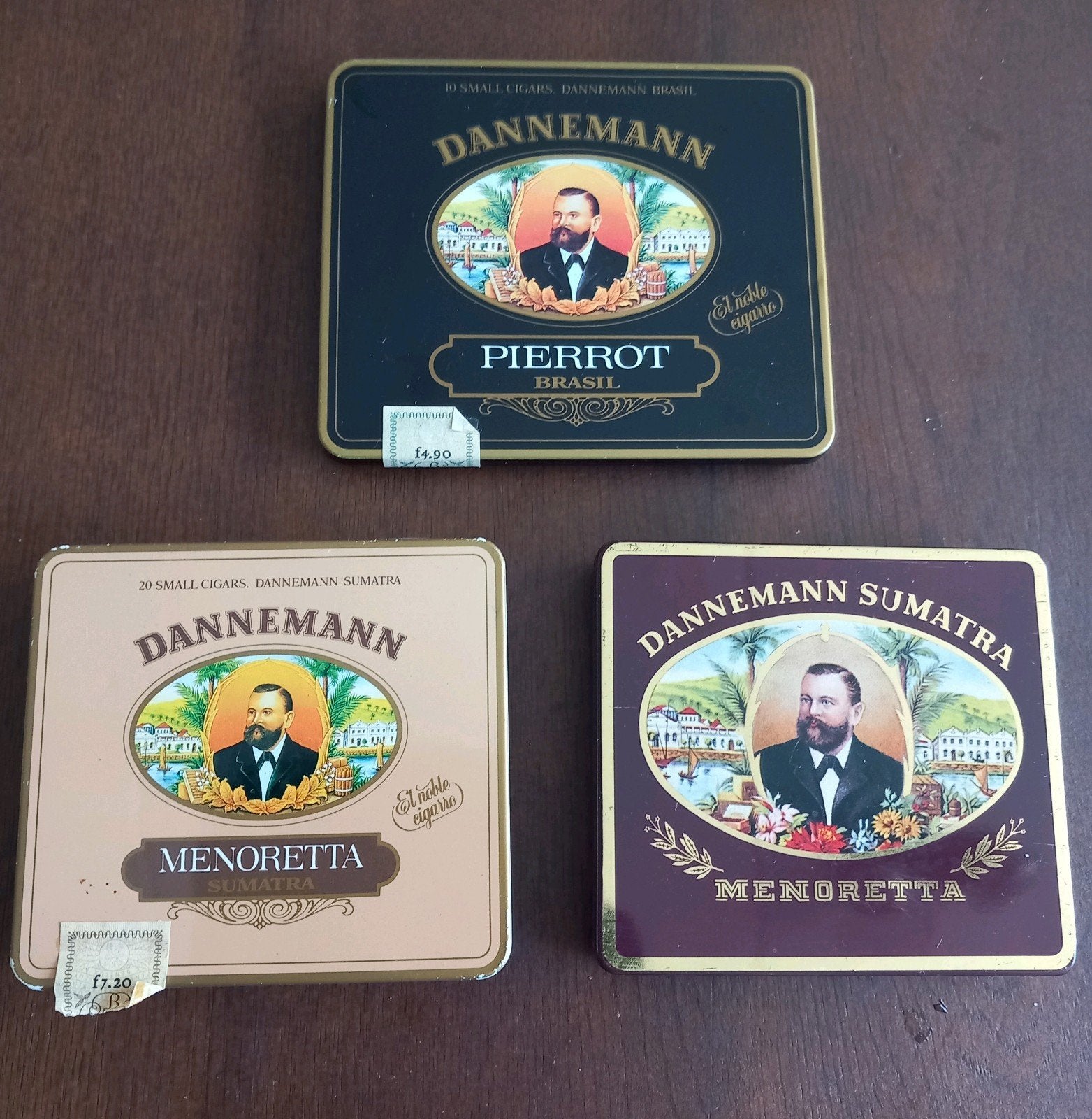 Dannemann 3 blikjes Vintage in zeer goede staat, Verzamelen, Ophalen of Verzenden, Zo goed als nieuw
