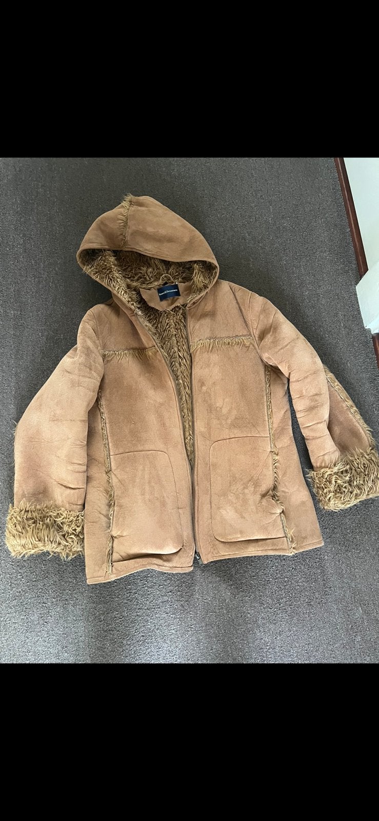 Jas, Ophalen, Zo goed als nieuw, Maat 52/54 (L), Bruin