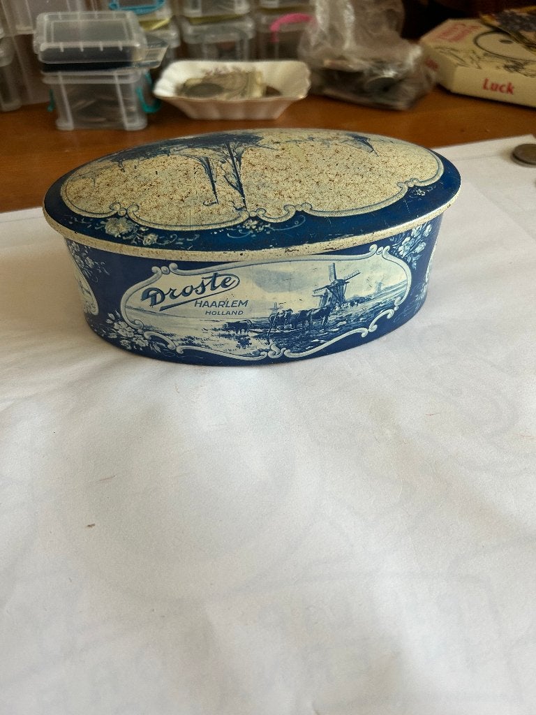 Oud Droste blik, Verzamelen, Ophalen of Verzenden, Gebruikt, Overige, Droste