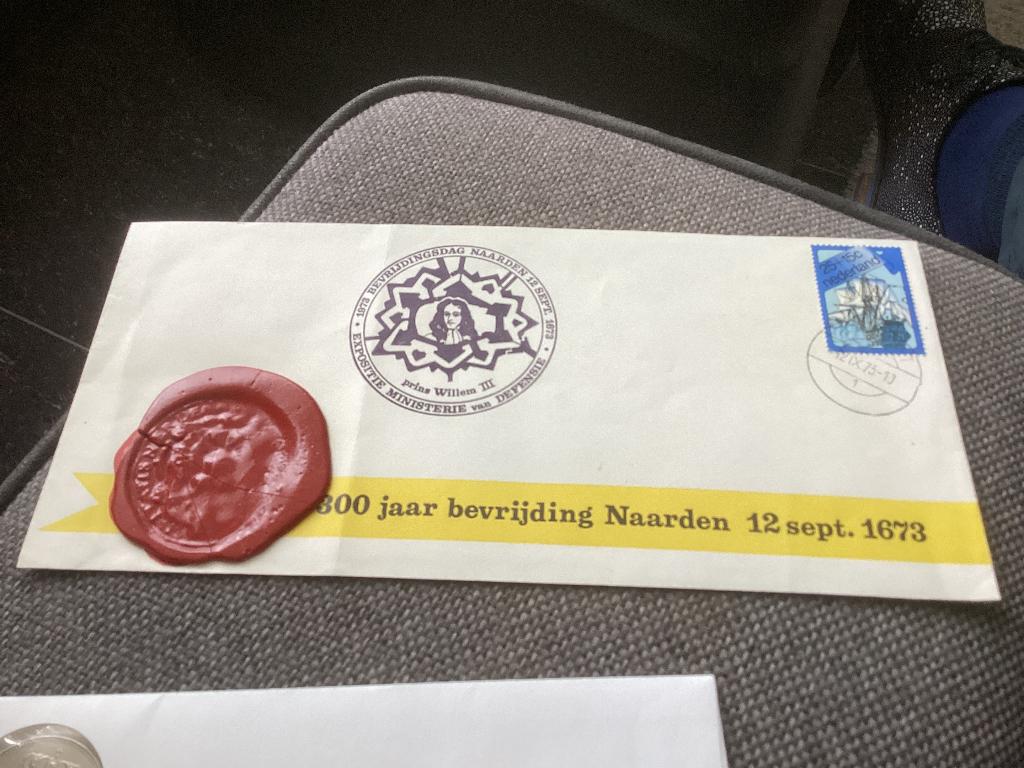 No1898 Veldpost 300 jaar bevrijding Naarden 12-9-1973 lakzeg, Ophalen, Onbeschreven, Nederland