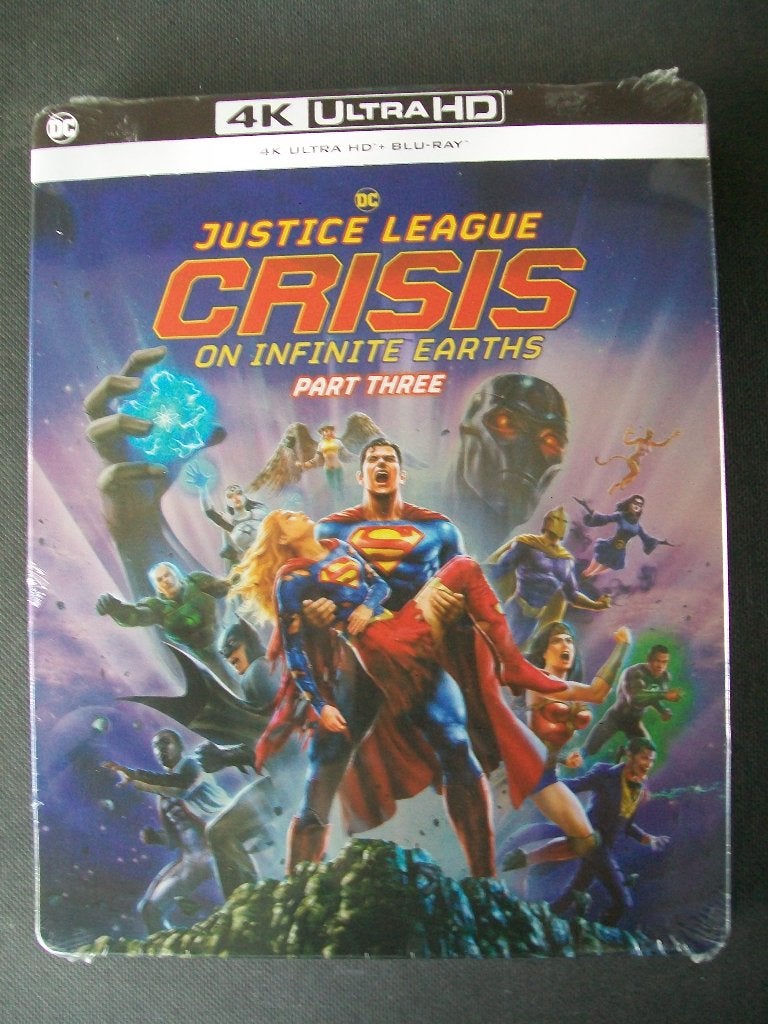 Blu-ray 4K Ultra HD Steelbook Justice League Crisis in seal