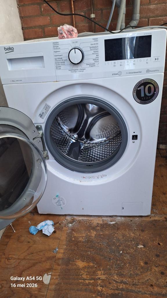 Beco wasm 2 jaar als nieuw, Witgoed en Apparatuur, Wasmachines, Zo goed als nieuw, 6 tot 8 kg, 85 tot 90 cm, 1200 tot 1600 toeren