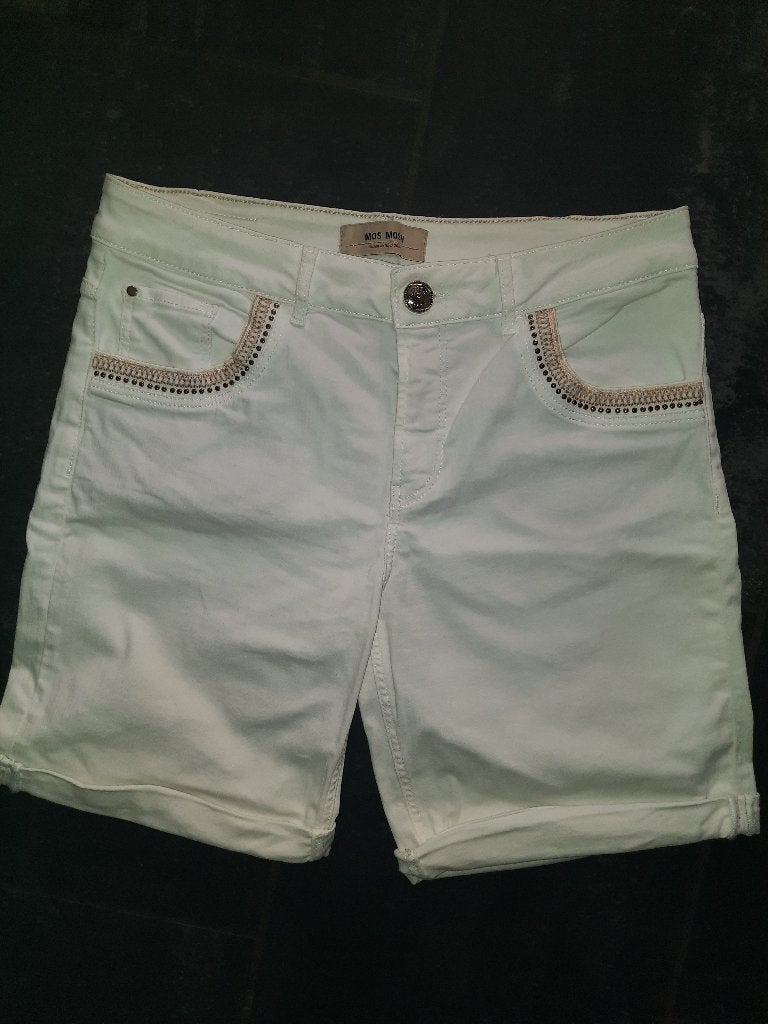 Mos Mosh korte broek dames wit maat 29, MOS MOSH, Kort, Wit, Zo goed als nieuw
