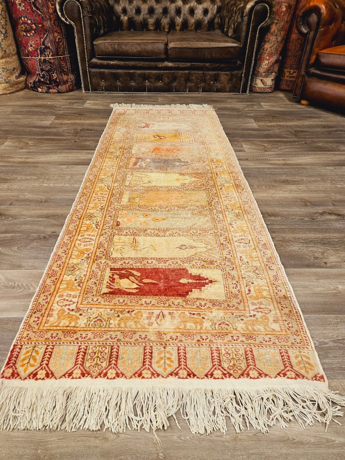 Perzisch Handgeknoopt Tapijt. prachtige kleuren en patronen, 100 tot 150 cm, Perzisch, 200 cm of meer, Ophalen of Verzenden