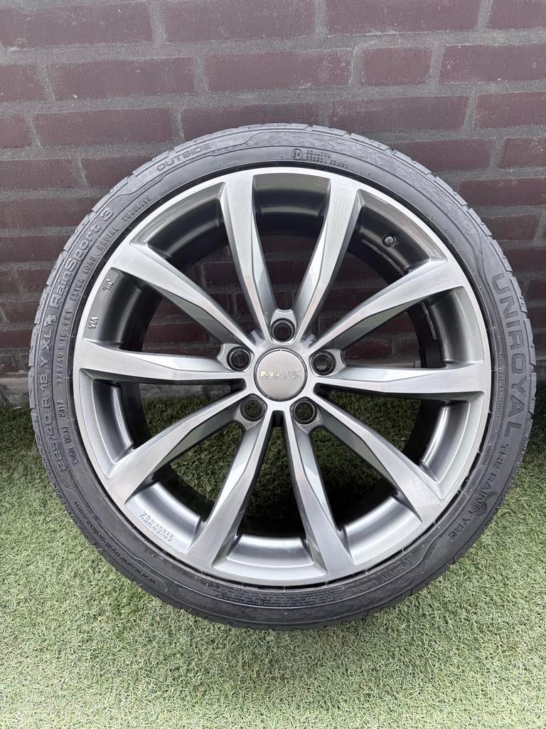 Set van 4 MAK velgen met Uniroyal RainSport 3 banden, Ophalen, Gebruikt