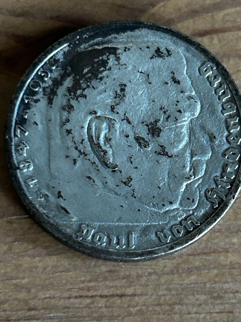 Zilveren 5 Reichsmark 1935 – Hindenburg Adelaar, Ophalen of Verzenden, Duitsland, Losse munt, Zilver