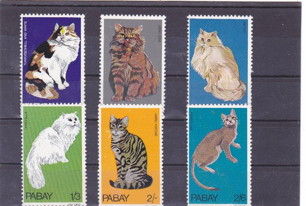 Katten Poezen Pabay Engeland lokaal (900), Verzenden, Postfris, Dier of Natuur