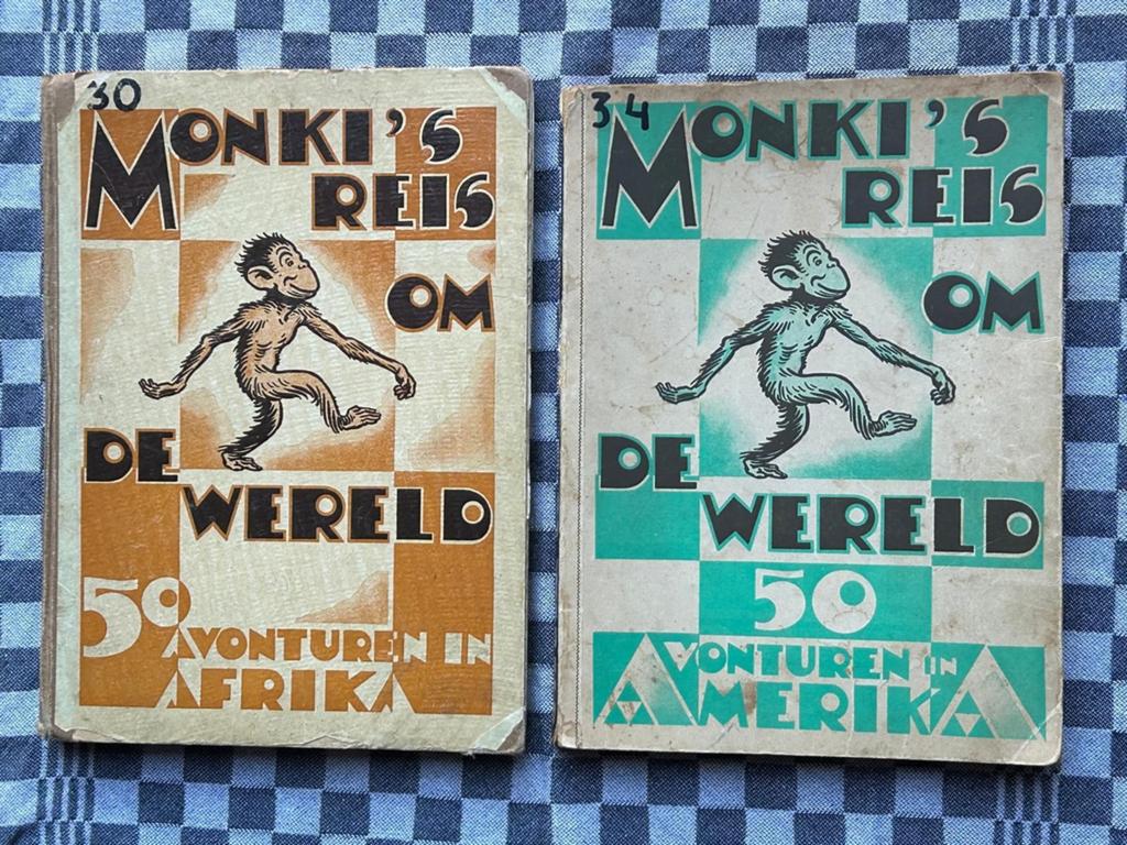 Monki's Reis om de Wereld - Deel 1 & 2 (Jaren '30), Boeken, Ophalen of Verzenden, Gelezen, Onbekend