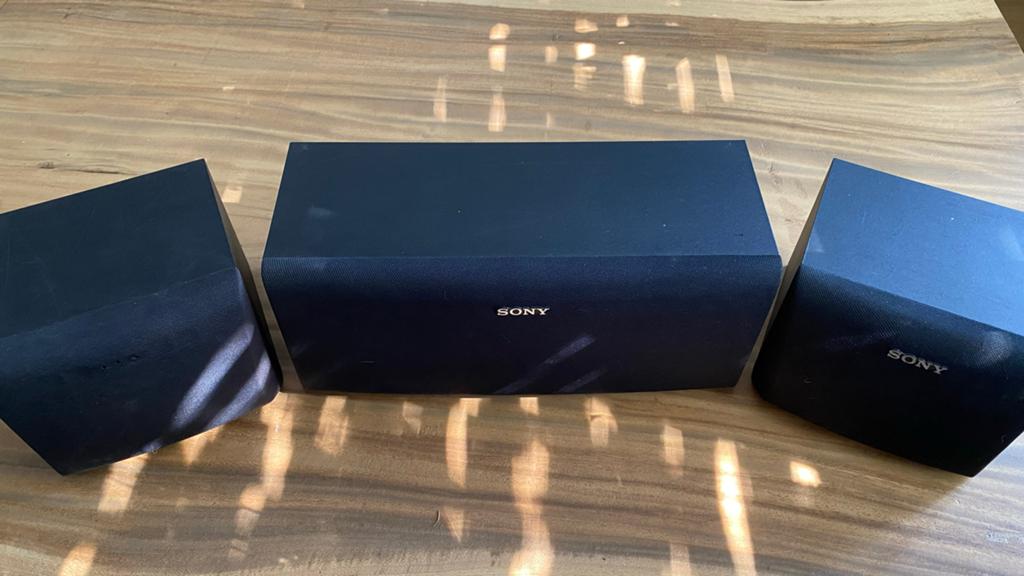 Sony luidsprekers Surround set, 3 stuks totaal, Gebruikt, Ophalen of Verzenden, 60 tot 120 watt, Surroundset zonder subwoofer